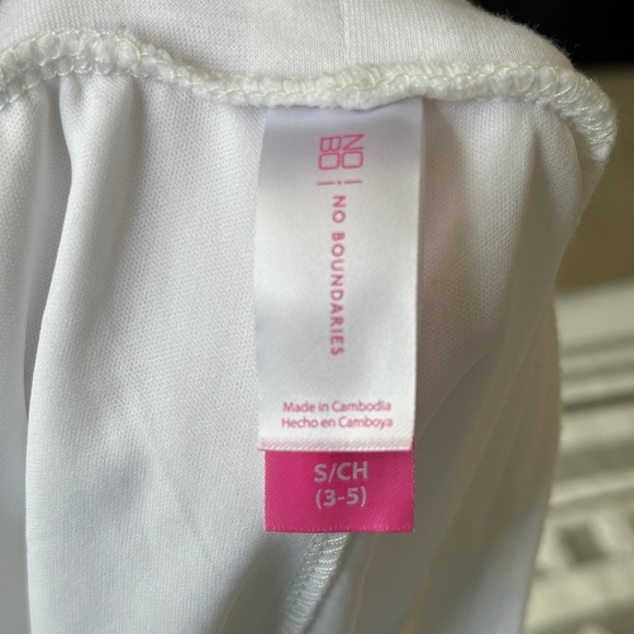 No Boundaries Juniors Shorts Size 3/5 White Lace Drawstring Summer Vacation - Picture 3 of 3